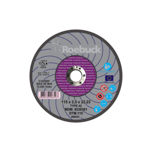 "DTM" - MATERIAL - CUTTING DISK Diameter mm 115