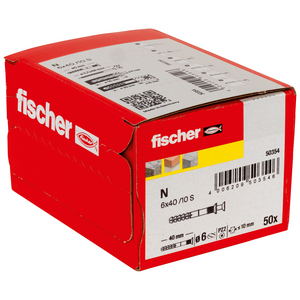 CHEVILLE A CLOU N 6X40/10 S UE=50 (BOITE) / PRIX DU CENT