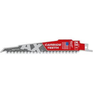 MILWAUKEE RECIPROZAAG HOUT CARBIDE 150MM 5-TPI (PK=5ST)