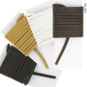 LACET POLYESTER PLAT NOIR 0,60M
