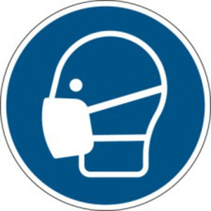 BRADY PICTOGRAM 267/DIAM. 100/B7541 STOFKAPJE VERPLICHT