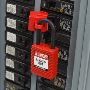 BOX 6 SAFEKEY PADLOCKS - NYLON 150311-NYL-RED-38PL-KD6PK