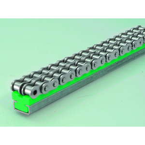 896186-PROFILO GUIDACATENA PE1000 L=2000MM. 15X30,7 VERDE (12B2) C/SCANALATURE C5 BCT3.2C5A15-2000