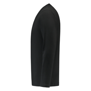 TRICORP T-SHIRT LANGE MOUW 101006 ZWART MT XS