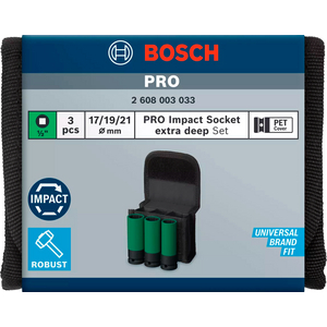 BOSCH KRACHTDOPPENSET 1/2 EXTRA DIEP (SET=3ST) 2608003033