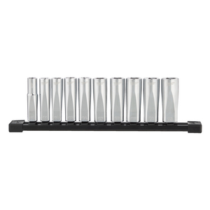 MILWAUKEE DOPPENSET 3/8 FOUR FLAT LANG (10-DELIG) 4932492509