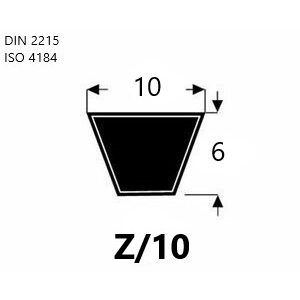 Cinghia Di Trasmissione Z44 Sviluppo 10x1120 M/m - Foto 8