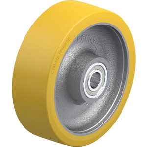 ROUE 2500KG D.300MM 100MM POLYU JANTE FONTE MOYEU BILLE