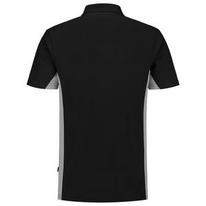 TRICORP POLOSHIRT 202004 ZWART/GRIJS MT L