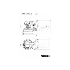 600146850 Akku Exenterschleifer SXA 18 LTX BL