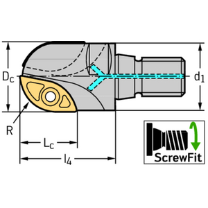 5020736-FRESE CON SEDE INSERTO FISSA F2339.T22.025.Z02.20