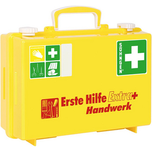 3110030380 Erste-Hilfe-Koffer Extra+ Handwerk, DIN 13157, gelb