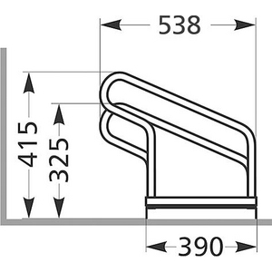 3110032210 Bügelparker,einseitig L1750mm,5EP,vzk.,zerlegt