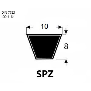 9624-61950 CINGHIA TRAPEZOIDALE SPZ1950 DELTA NARROW