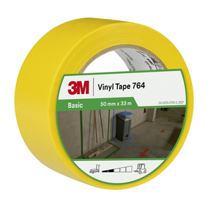 NASTRO VINILICO PER USO GENERICO 3M 764, GIALLO, 50 MM X 33 M, 0.13 MM, CF SINGOLA 7100260285