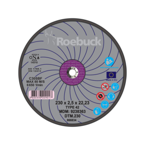 "DTM" - MATERIAL - CUTTING DISK Diameter mm 230