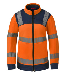 HAVEP DAMES SOFTSHELL JAS HI-VIS 50472 ORANJE/BLAUW MT M