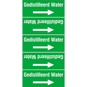 BRADY LEIDINGMERKER 85X175 GEDISTILLEERD WATER