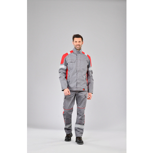 BLOUSON FLASHFIT GRIS ROUGET1 GAMME FLASHFIT T1