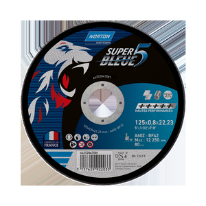 MEULE SUPER BLEUE 5 125X0,8 METAL/INOX - UE25
