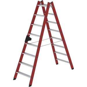 3210032420 Stufen-Stehleiter GFK 2x8 Alu-Stufen