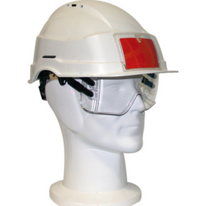CASQUE IRIS 2 BLANC AERE PORTE BADGE - CREMAILLERE