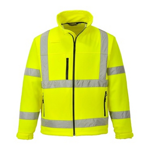 PORTWEST SOFTSHELL JACK KLASSIEK RIS S424 HI-VIS GEEL MT XXL