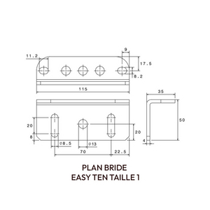 BRIDE FIXATION INOX EASY TEN 1