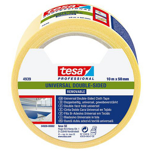 TESAFIX AFLEGTAPE 4939 25MTR X 50MM TRANSPARANT