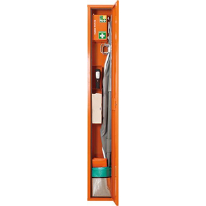 3110030425 Stehschrank Safe,gefüllt, m.ErsteHilfe-Trage,orange