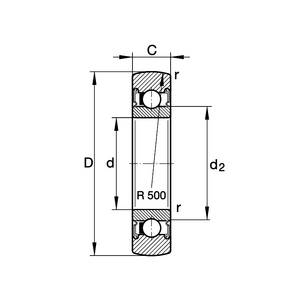 GALET DE CAME LR 204 2RSR QMC 5 INA