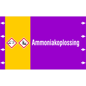 BRADY LEIDINGMERKER 340X210 AMMONIAKOPLOSSING