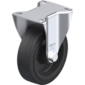 ROULETTE FIXE 250KG D.125MM AC BAND.POLYA 40MM MOY ROULEAUX