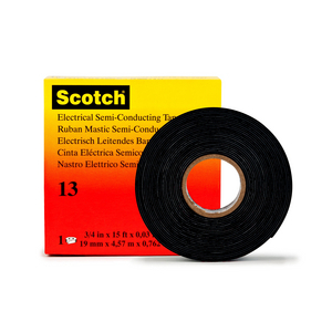 3M SCOTCH ISOLATIE TAPE 13 ZWART 19MMX4,5MTR (10ST)