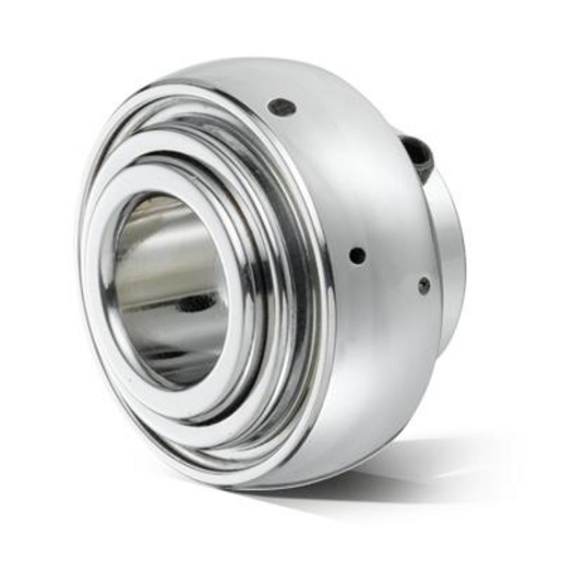 SER208-24 Insert Bearing 1-1/2 Inch Bore With Snap Ring & Set Screws - Heavy Duty Industrial Grade