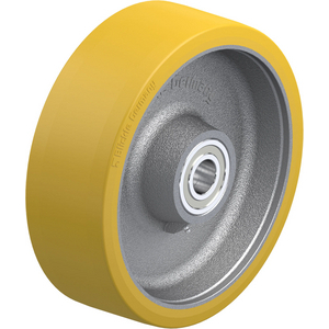 ROUE 3300KG D.360MM 120MM POLYU JANTE FONTE MOYEU BILLE