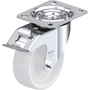 LE-PPN 100G-FI Lenkrolle mit Anschraubplatte und Stop-Fix