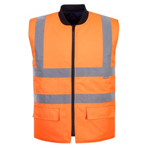 PORTWEST BODYWARMER OMKEERBAAR S469 HI-VIS ORANJE MT XXL