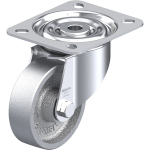 ROULETTE PIVOT. 150KG D. 80MM AC FONTE 25MM MOY LISSE