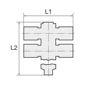 176.014-6 T-MehrfachverteileR, 4-fach, drehbar, G1/4 a. Ø6mm