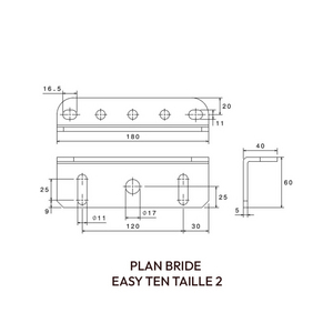 BRIDE FIXATION INOX EASY TEN 2
