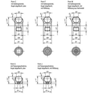 K0282.405 Pendelauflage Form G M5