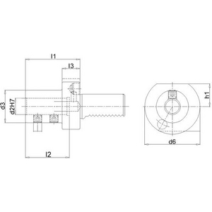 9326600004 VDI Halter f. WP Bohrer E1 WN 30x10mm FO