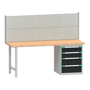 SPARTEX WERKBANK 4 LADES + ACHTERWAND 2000X700X840 898497