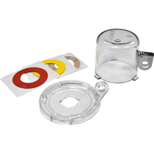DISPOSITIVO DI LOCKOUT A PULSANTE TRASPARENTE DA 16 MM CON CALOTTA STANDARD 139793 16MM CLEAR PUSH BUTTON LO W/ STD COVER