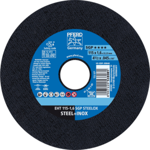 PFERD Cut off wheel EHT 115 1,6 A 46 S SGP INOX/22,23