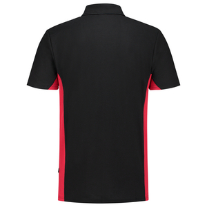TRICORP POLOSHIRT 202004 ZWART/ROOD MT 7XL