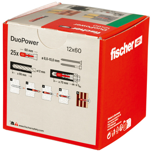 FISCHER PLUG DUOPOWER 12X60 (DS=25ST)