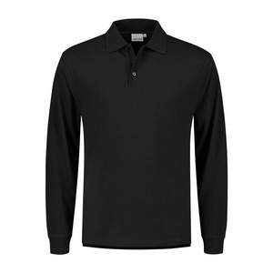 SANTINO POLOSHIRT LM MATT ZWART MT S