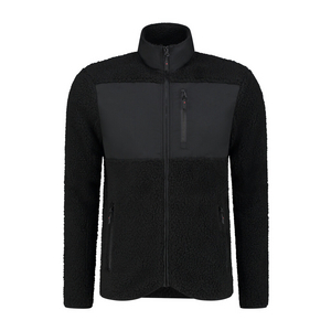 SANTINO ECO-LINE SHERPA FLEECEJACK BROOKLYN ZWART MT 5XL
